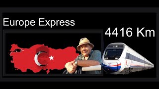 Trans Europe Express by Train 1035 km  Sivas to Istanbul Part 2 [upl. by Azar]