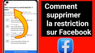 Comment résoudre le problème restreint de Facebook 2024 [upl. by Prakash]