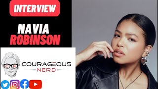 Navia Robinson Interview Gotham Knights  Courageous Nerd [upl. by Wallie]