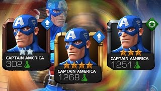 Marvel Contest of Champions  Captain America Silver VS Gold 4 Stars [upl. by Adnilreb]