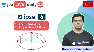 JEE Ellipse L6  Class 11  Unacademy JEE  JEE Maths  Sameer Chincholikar [upl. by Eladnyl]