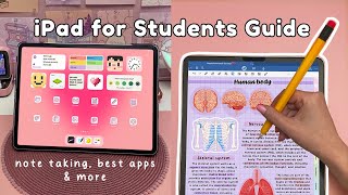 iPad for Students ✏️ note taking best apps tips amp accessories [upl. by Ariahay665]