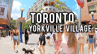 YORKVILLE Village Walking Tour Downtown Toronto Canada 4K [upl. by Faydra862]