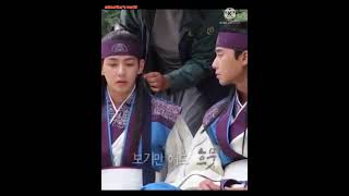 Hwarang drama behind the scenes BTS V😘subscribers worldshorts kdramastatus btsv kdrama [upl. by Aisatal]