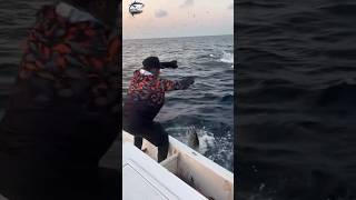 See how tuna is caught😱🎣fishvideo fishing seafish foryou seafishing tuna [upl. by Akenot]