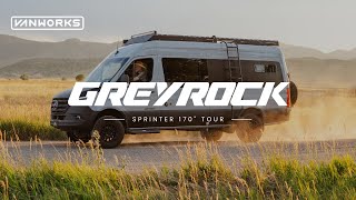 Greyrock Sprinter 170 Full Tour  MercedesBenz Sprinter 170 Vanworks Conversion [upl. by Gnod]