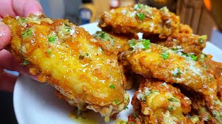 COWBOY BUTTER sauce on chicken wings is a game changer [upl. by Kcirtap]