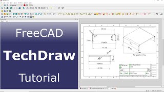 FreeCAD Tech Draw Workbench Tutorial [upl. by Eden972]