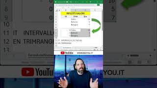 Funzione TRIMRANGE excel exceltips exceltricks exceltutorial [upl. by Ahtennek]