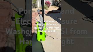 Portland Electric Pressure Washer from Harbor Freight shorts pressurewasher harborfreight [upl. by Eimmac]