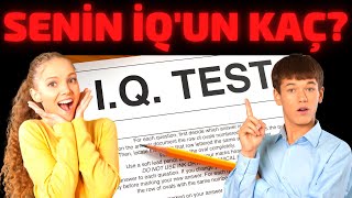 IQ TESTİ 2021  Dahi Misin Normal Zeka Mı Test Et  Beyin Seviyenizi Görebileceğiniz Zeka Testi [upl. by Matthaus347]