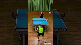 Great Table Tennis Point Slow motion [upl. by Bartlett]