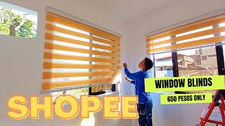 Affordable Window Blinds from Shopee  LTT SharingDIYVlogs [upl. by Ahsaercal]