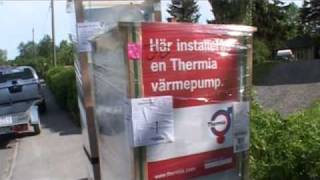 Installation av värmepump  Heat pump installation [upl. by Kcerred]