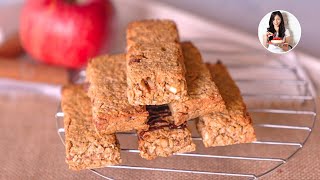 Manzana y Avena para hacer Barritas SIN AZÚCAR  Auxy [upl. by Lenhard]