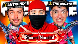 ROMPIMOS un RECORD MUNDIAL en FREE FIRE con THEDONATO y ANTRONIXXG [upl. by Brahear]