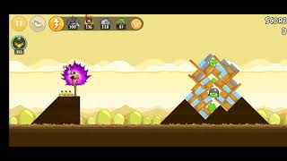 Angry birds gameplay II node15 Mighty hoax angrybirds gameplay nosound fun [upl. by Haelak]