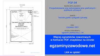 Egzamin zawodowy praktyczny z 04 PGF04 czerwiec 2021 [upl. by Combe419]