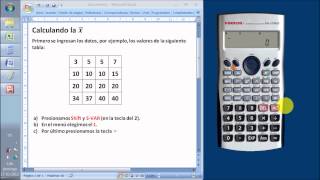 Media aritmética o promedio en calculadora científica [upl. by Hubble]
