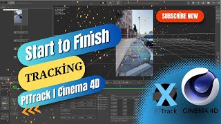 PFTrack Tutorial Start To Finish  Camera Tracking in PFTrack  PFTrack to Cinema 4D Camera Export [upl. by Geof]