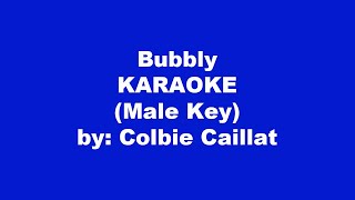 Colbie Caillat Bubbly Karaoke Male Key [upl. by Freytag]