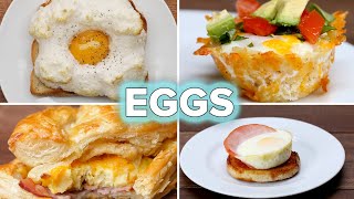 5 Egg Recipes For Breakfast Lovers • Tasty [upl. by Atekahs]