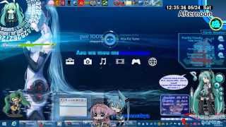 Hatsune Miku Aero Glass Theme For Windows 81 [upl. by Solnit874]