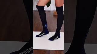 How to Put on Compression Socks  aZengear  Compression Socks for Nurses  Varicose Veins  Travel [upl. by Eglanteen]