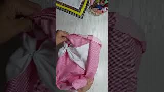 DIY Tote Bag with Big Bow  How to Sew a Tote Bag  Easy to Make  Sewing Tutorial [upl. by Saretta]