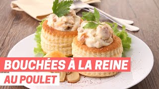 Faire des bouchées à la reine au poulet  MARMITON [upl. by Nnayelhsa]