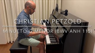 Minueto em G menor BWV Anh 115  Christian Petzold Ant JS Bach [upl. by Jessalyn40]