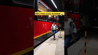 Famous DDLJ train scene recreated MyEcstaticJourney shorts tujhedekhatoyejanasanam [upl. by Ingold]