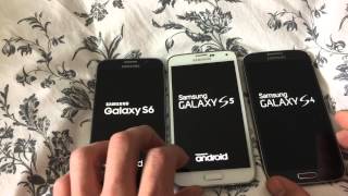 Boot Test Galaxy S6 vs S5 vs S4 [upl. by Anale337]