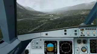 Innsbruck Airport LOWI  LOC DME East Approach Tutorial [upl. by Grossman]