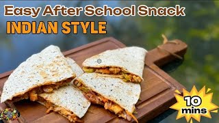 Simple Paneer Wrap Recipe LowOil AfterSchool Snack in 10 mins [upl. by Sheppard578]