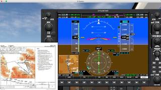 XPlane 11 LOCDME 15 AR into Aspen CO [upl. by Maya]