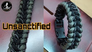 How to make a Paracord Bracelet the Unsanctified [upl. by Gnilrad471]