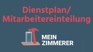 DienstplanMitarbeitereinteilung  MeinZimmererApp Erklärvideo [upl. by Oribelle498]