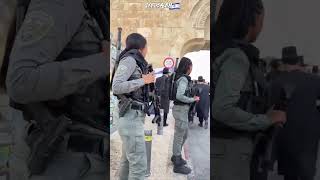 Female Israeli border soldiers Protecting jerusalem israeliarmy [upl. by Rebane748]