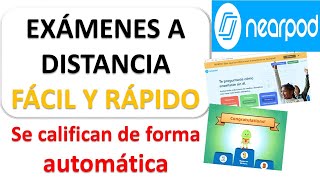 Como hacer Exámenes a distancia NEARPOD EVALUACIÓN virtual paso a paso virtual online [upl. by Perni598]