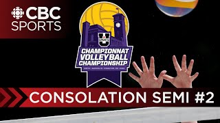 U SPORTS Mens Volleyball National Championship Consolation Semifinal 2  CBC Sports [upl. by Airyt]