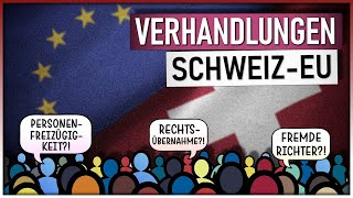 Die Verhandlungen SchweizEU  Personenfreizügigkeit Rechtsübernahme «Fremde Richter» [upl. by Tuckie717]