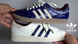 The BEST Pairs Yet  Wales Bonner Adidas Crocodile Leather Samba amp Superstar Review amp On Feet [upl. by Brok100]