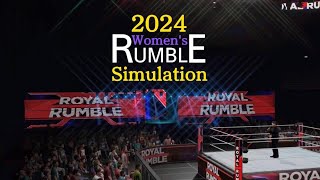 Womens Royal Rumble 2024 Simulation  WWE 2K23 [upl. by Elawalo]