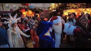 Eröffnung vom Striezelmarkt 🎅 Dresdner Weihnachtsmarkt 🎅 Christmas Market Dresden 4k 2022 Germany [upl. by Yong631]