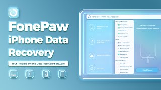 Recover deleted data from iOS device iTunes and iCloud  FonePaw iPhone Data Recovery [upl. by Riamu772]