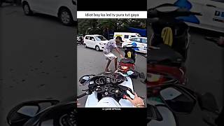 Idiot boy ka led tv 📺pura tut gaya shorts bike rider biker  Superbike zx10r zx10r motovlog [upl. by Selle297]