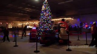 Holiday Ice Skating in San Diego at Iceplex Escondidos Winter Wonderland [upl. by Etnecniv393]