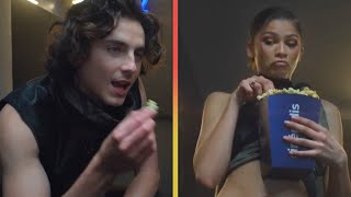 Zendaya and Timothée Chalamets Sexy Popcorn Ad SHOCKS Fans [upl. by Ecirum424]