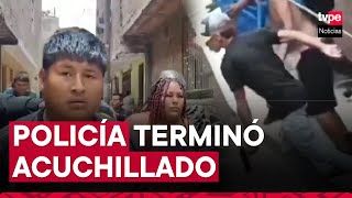 Violencia en Cercado de Lima 10 detenidos por brutal agresión a policías durante invención [upl. by Etnomaj106]